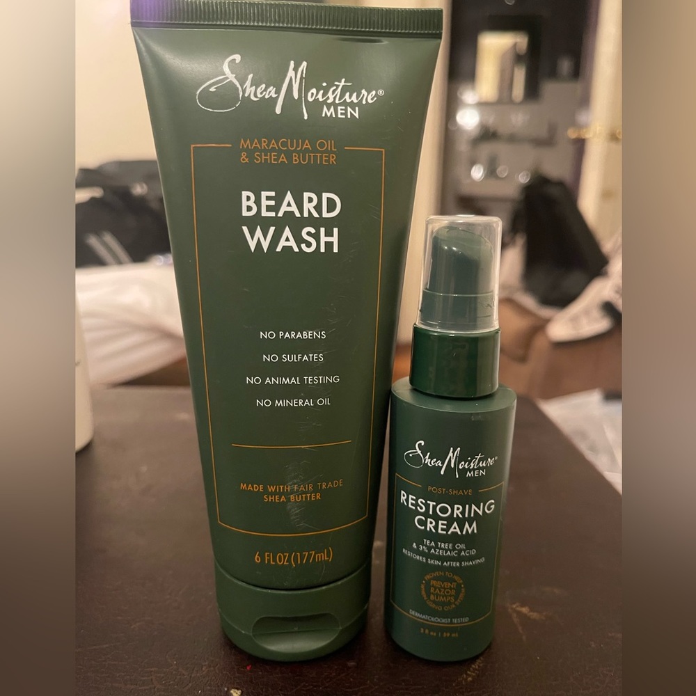 Shea Moisture Beard Wash & Restoring Cream